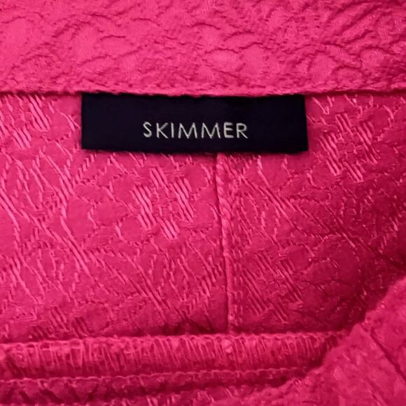 NYDJ Womens Skimmer Capri Pants Size 14 Pink Textured Lift x Tuck Technology - Picture 4 of 7